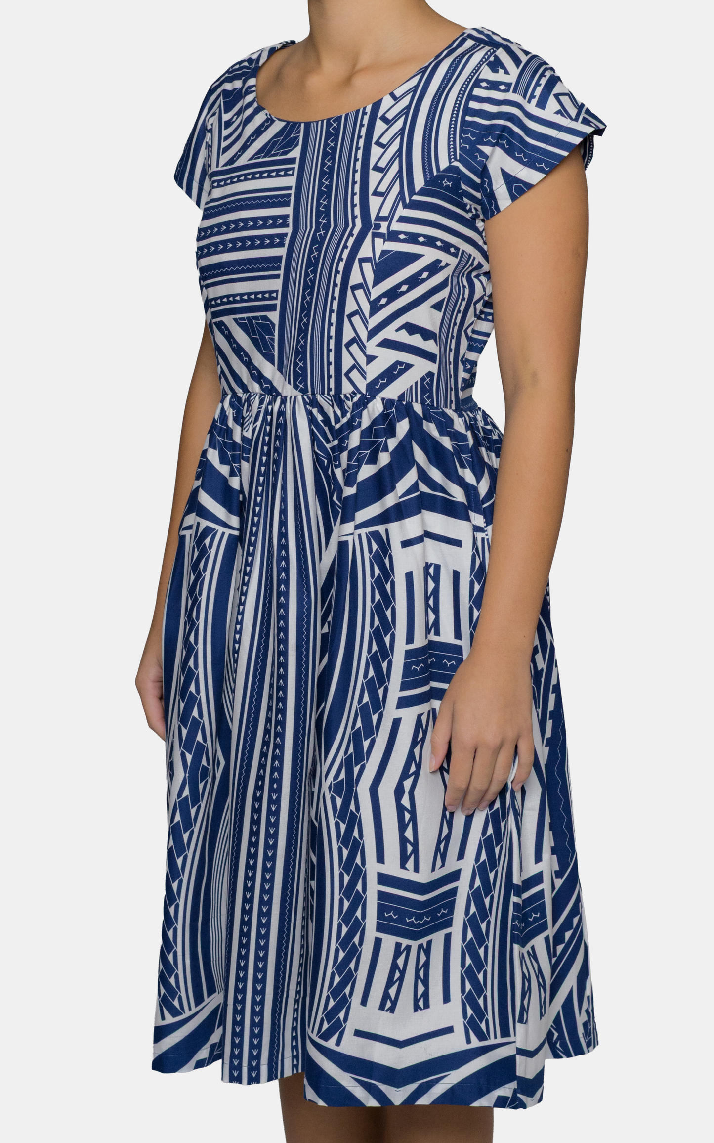 EP LADIES MIDI DRESS NAVY CART