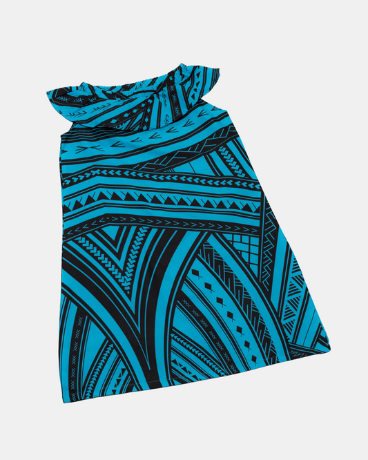 EVENIKIDS GL BARDOT DRESS TIKI BLACK