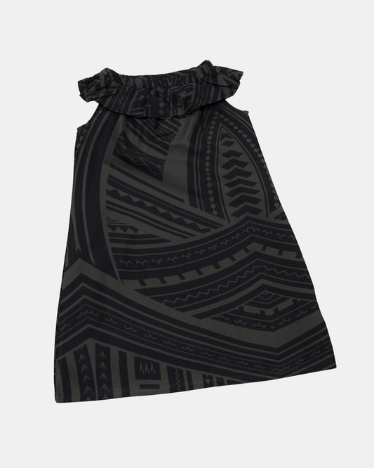 EVENIKIDS GL BARDOT DRESS LOVE BLACK