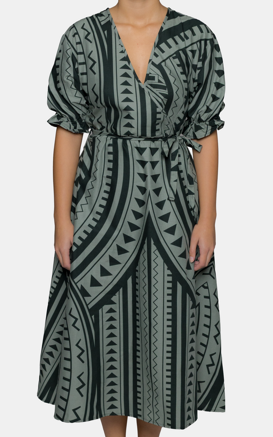 EP LADIES JULIA MAXI DRESS VISA GREEN
