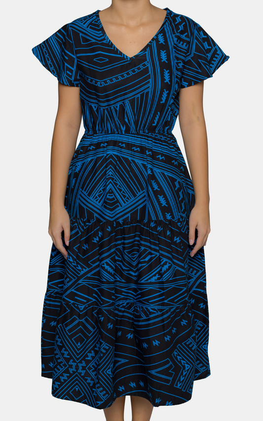 EP LADIES LEILANI DRESS LUKO BLUE