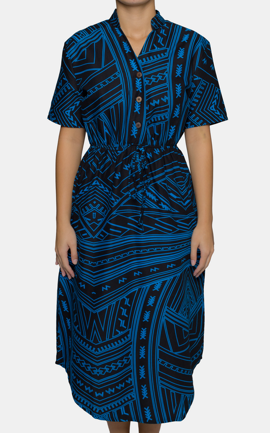 EP LADIES NORA DRESS LUKO BLUE