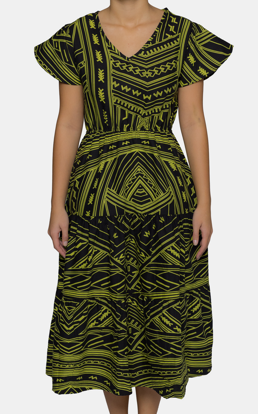 EP LADIES LEILANI DRESS YELLOW TAIL