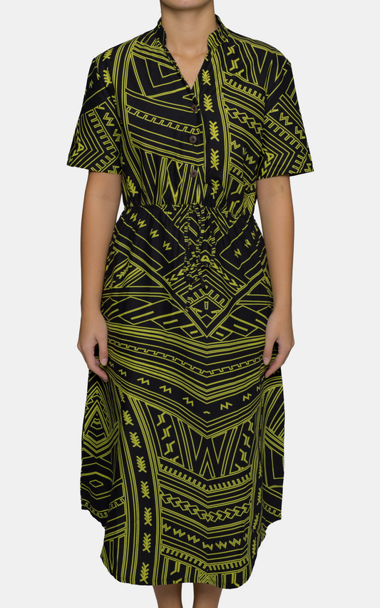 EP LADIES NORA DRESS YELLOW TAIL