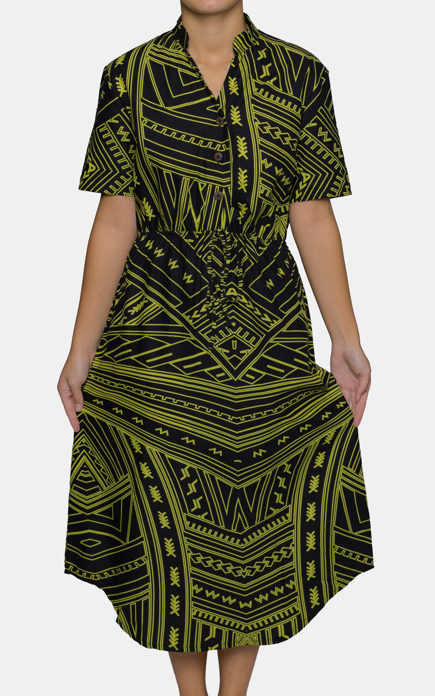 EP LADIES NORA DRESS YELLOW TAIL