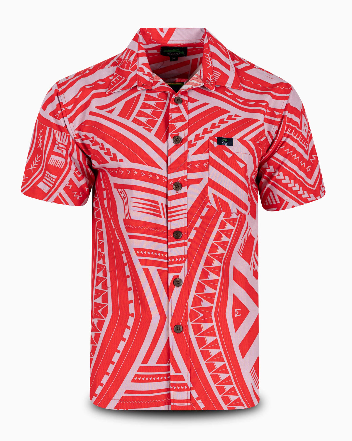 Eveni Pacific Men's Classic Elei Shirt - Disco Pink