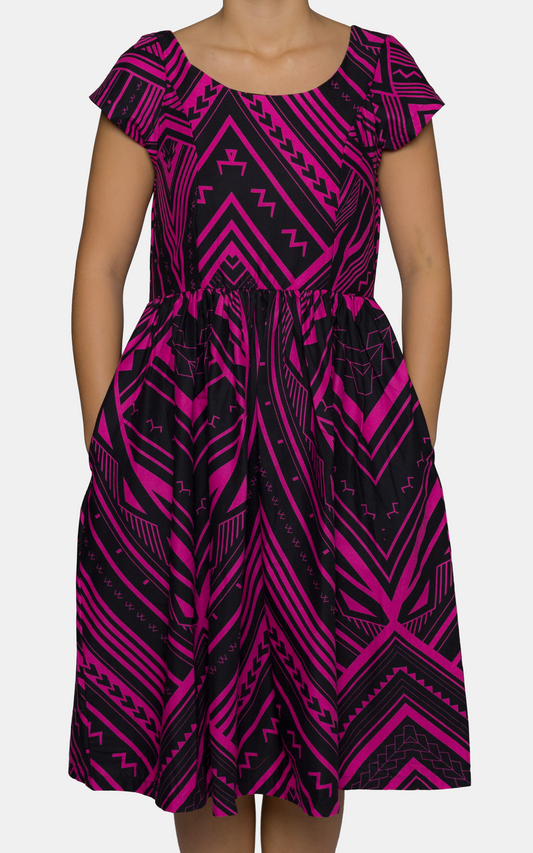 EP LADIES MIDI DRESS PINK STRIKER