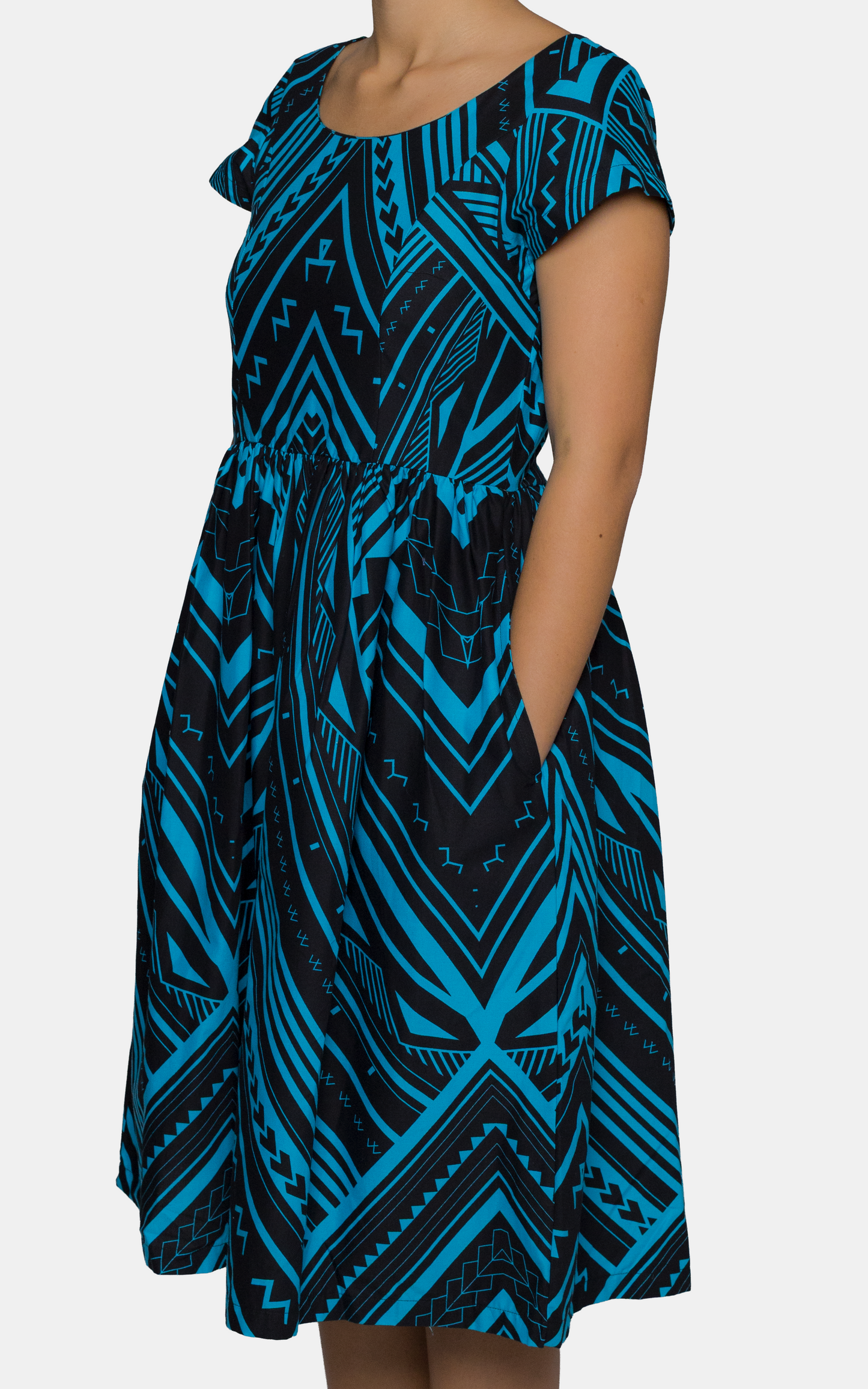 EP LADIES MIDI DRESS GOALIE BLUE