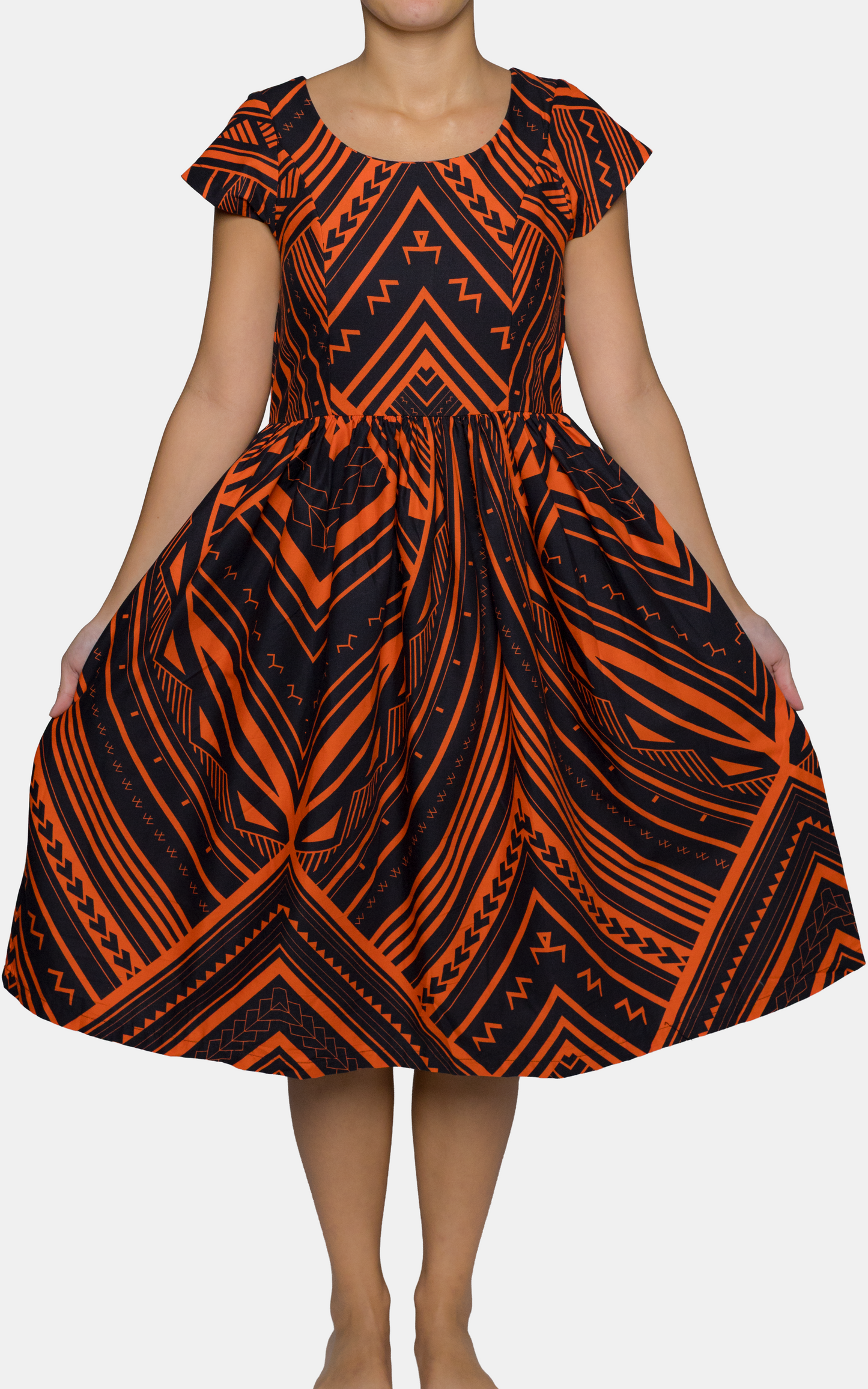 EP LADIES MIDI DRESS RED CARD