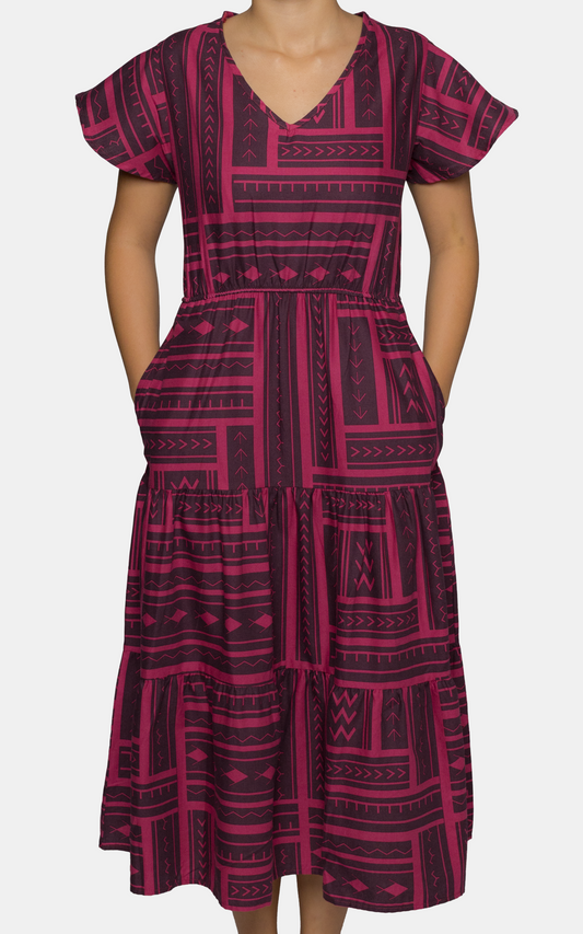 EP LADIES LEILANI DRESS CHERRY SHERBET