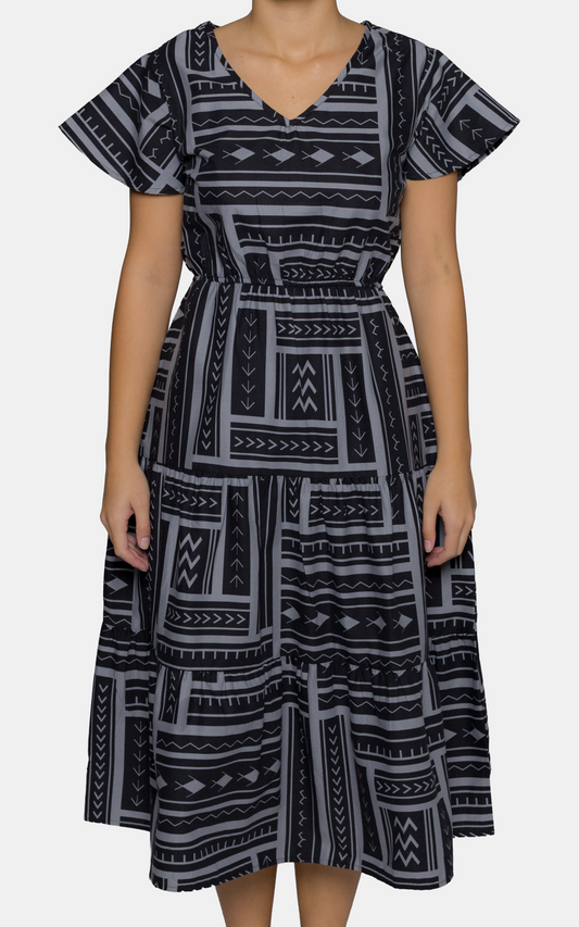 EP LADIES LEILANI DRESS LICORICE BLACK