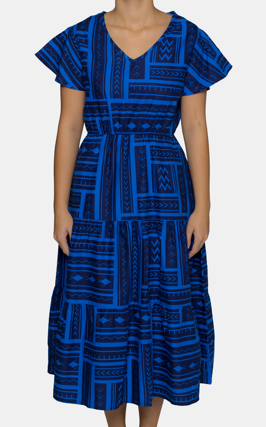 EP LADIES LEILANI DRESS MENTOS BLUE