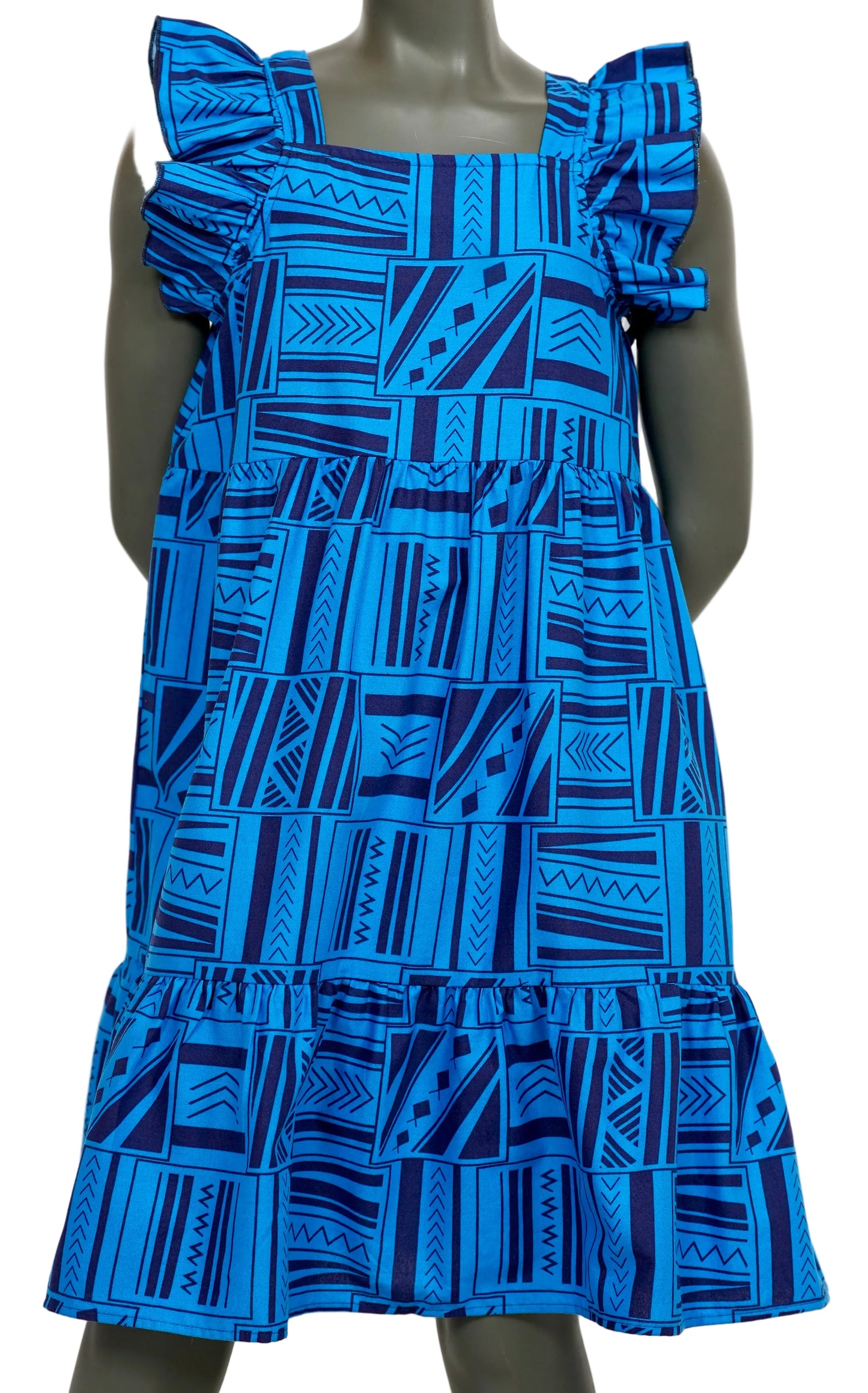 Eveni Kids Girls Amia Dress - Blue Seas