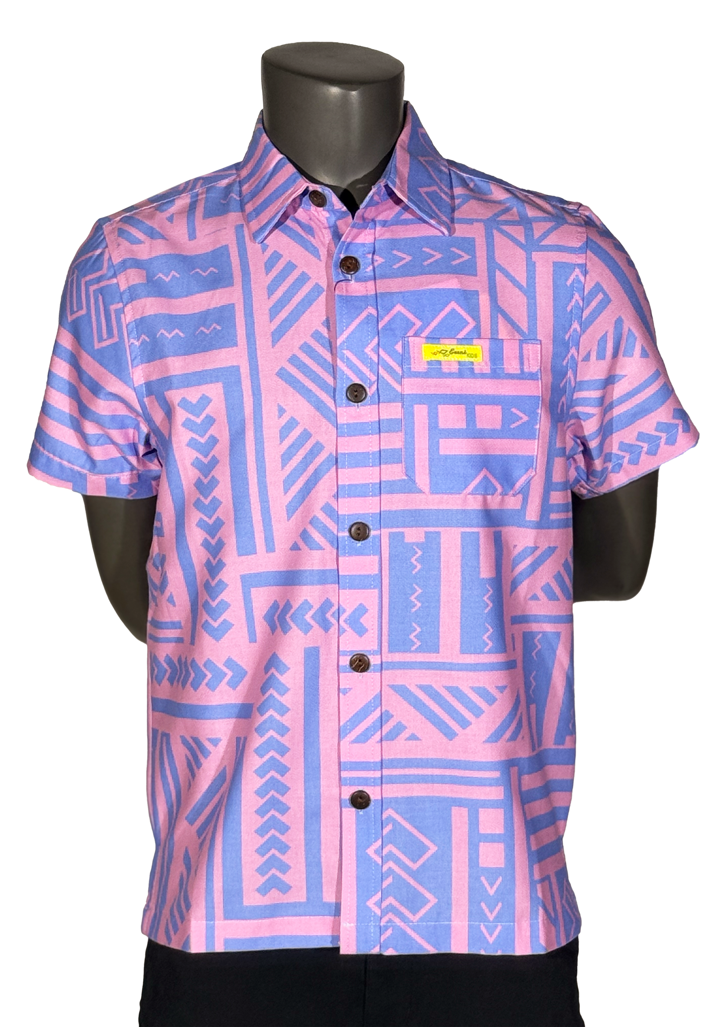 Eveni Pacific Boys Classic Elei Shirt - Gale Lavender