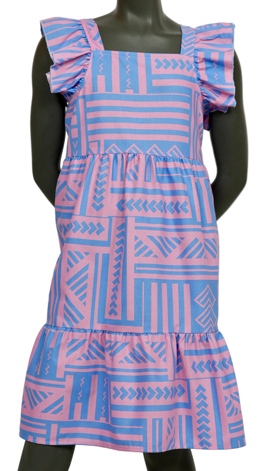 Eveni Kids Girls Amia Dress - Gale Lavender