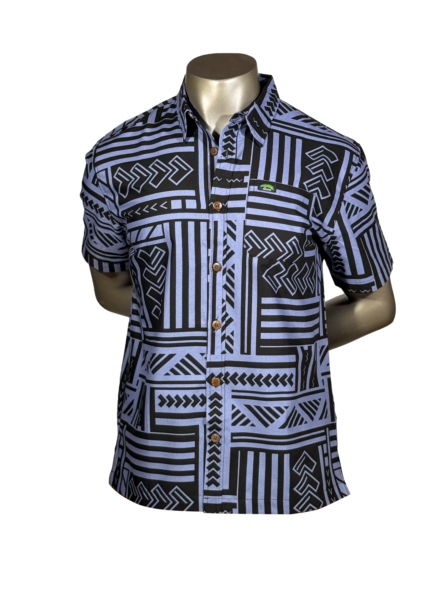Eveni Pacific Men's Classic Elei Shirt - Night Sky