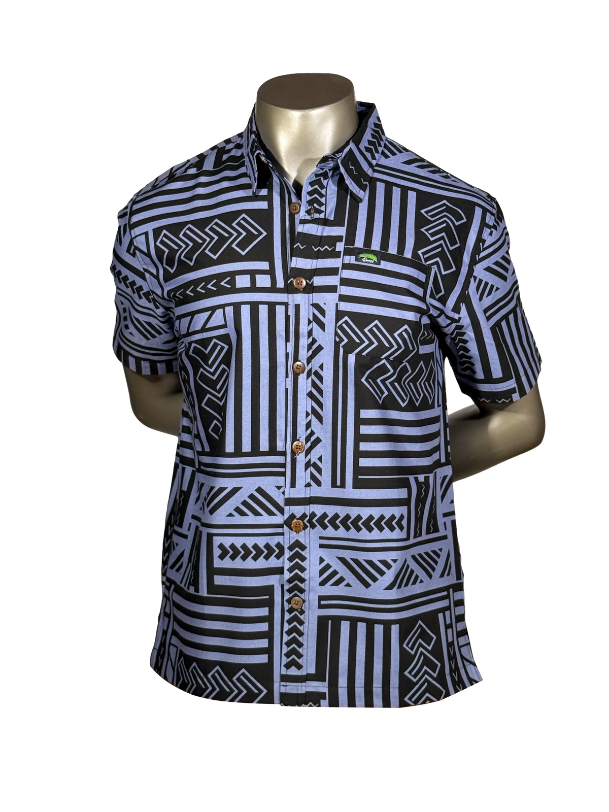 Eveni Pacific Men's Classic Elei Shirt - Night Sky