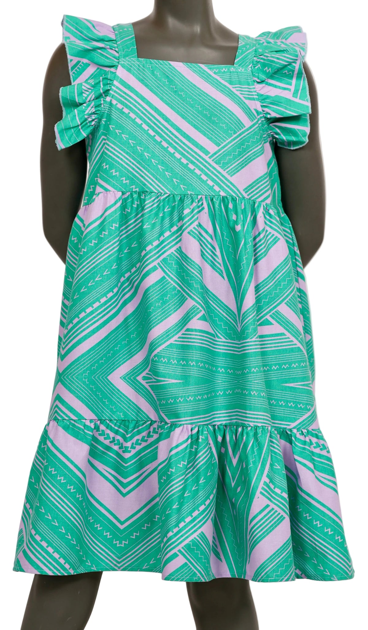 Eveni Kids Girls Amia Dress - Aqua Force