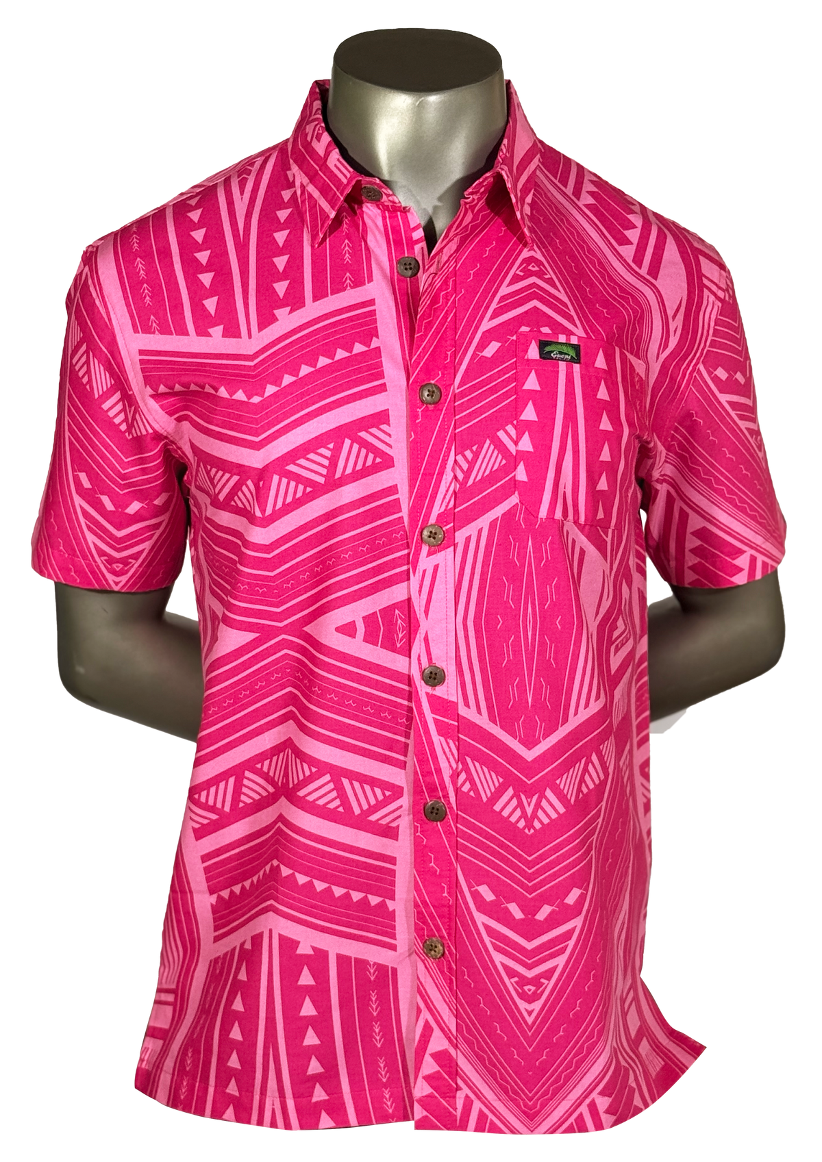 Eveni Pacific Men's Classic Elei Shirt - Seaside Spell Pink