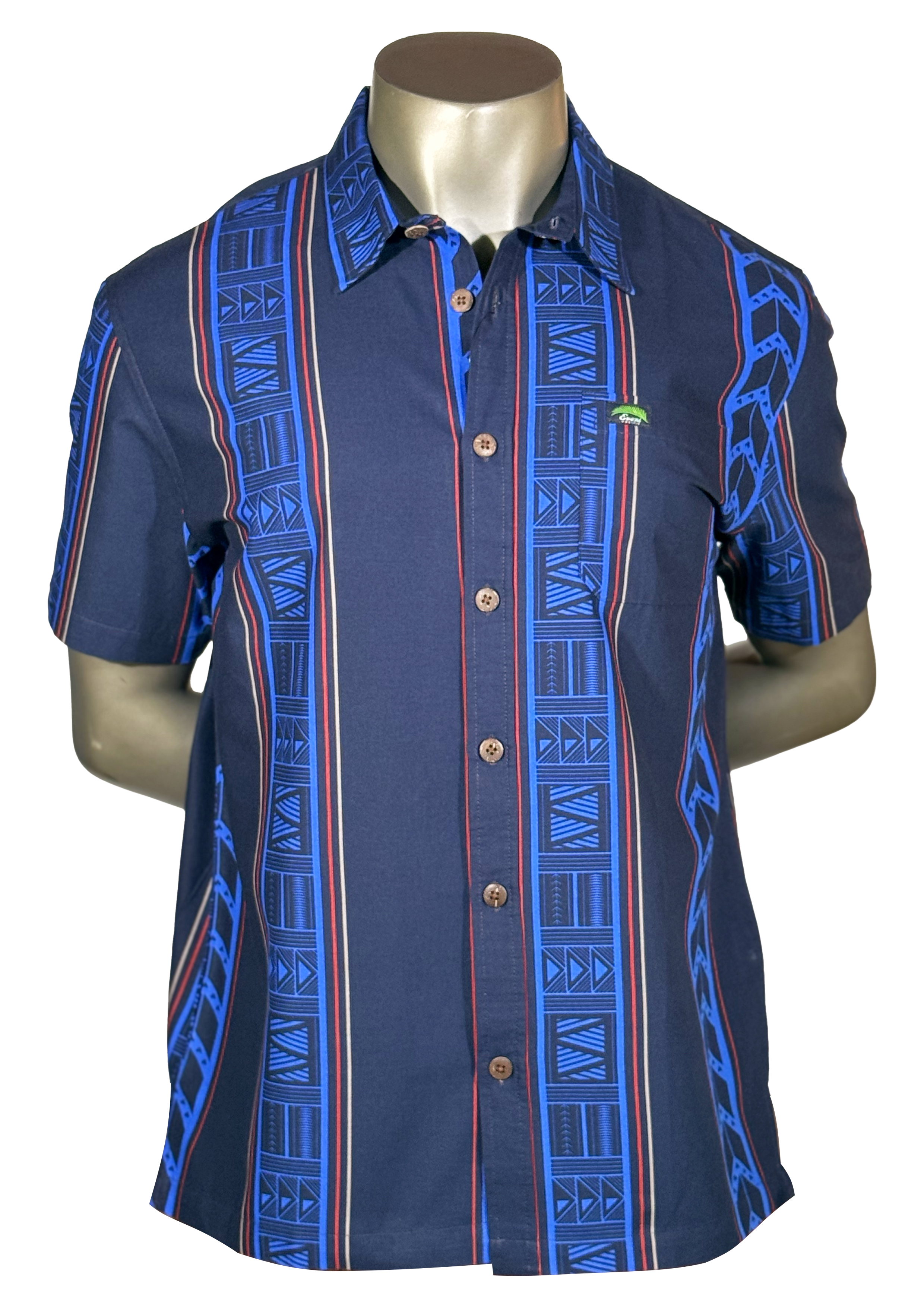 Eveni Pacific Men's Classic Elei Shirt - Surfer's Solace Blue