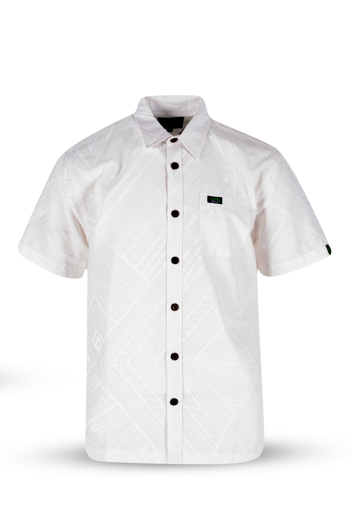 Eveni Pacific Men's Classic Elei Shirt - Reuben White