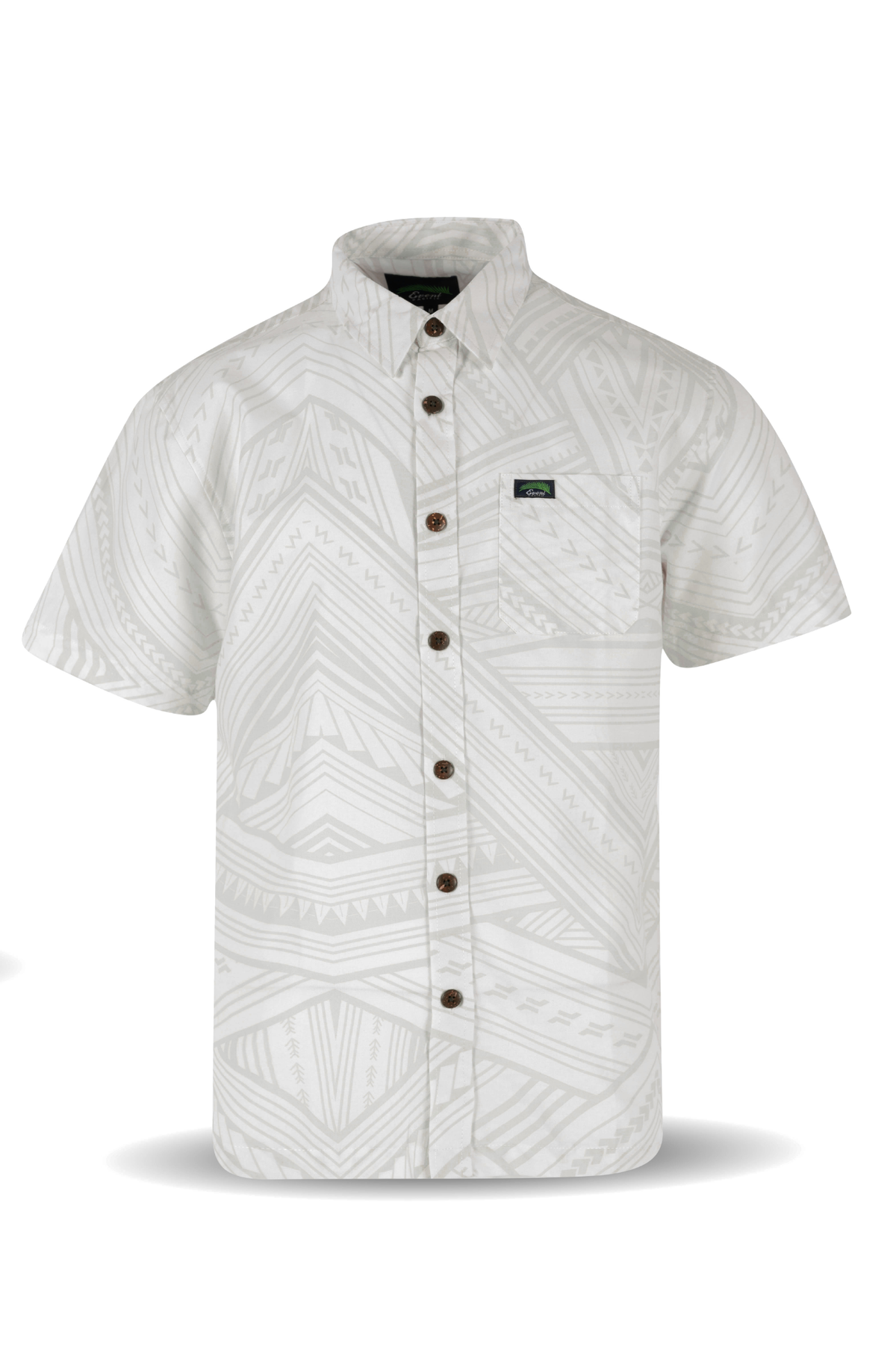 Eveni Pacific Men's Classic Elei Shirt - Freddie White