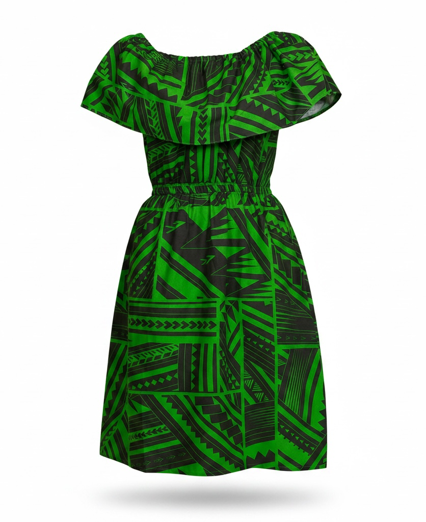 Eveni Pacific Ladies Bardot Dress - Willow Brown