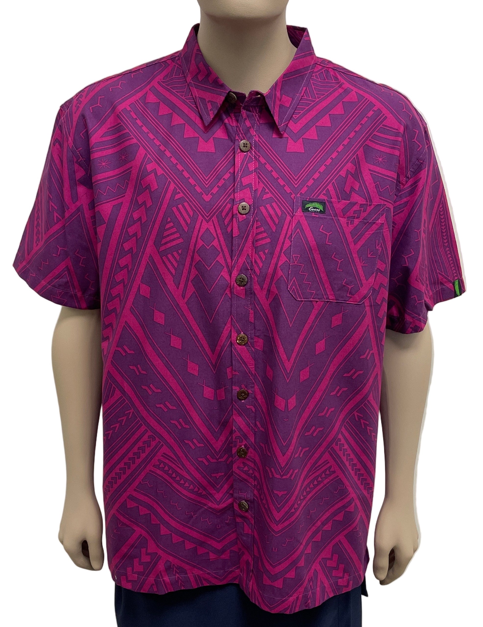 Eveni Pacific Men's Classic Elei Shirt Relic Purple