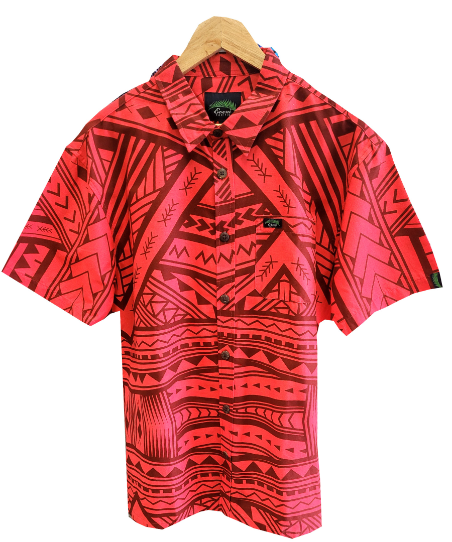 EVENI PACIFIC MENS CLASSIC SHIRT SS -FLASH RED