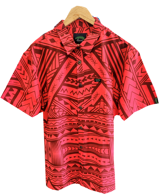 EVENI PACIFIC MENS CLASSIC SHIRT SS -FLASH RED