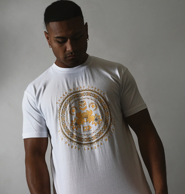 Tonga Rugby League Adults Graphic Tee - Gold