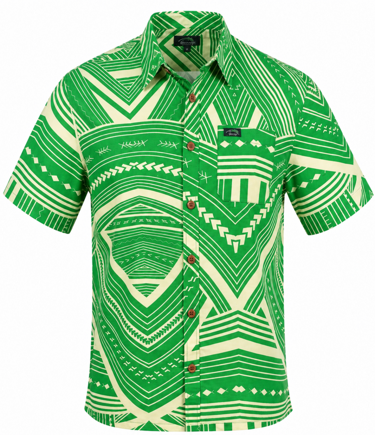 Eveni Pacific Men's Classic Elei Shirt - High Tide Green