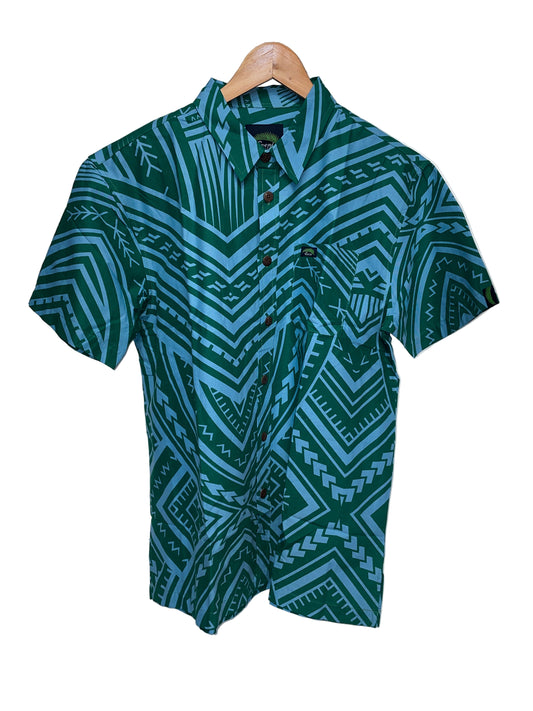 Eveni Pacific Men's Classic Elei Shirt - Gailow Greens