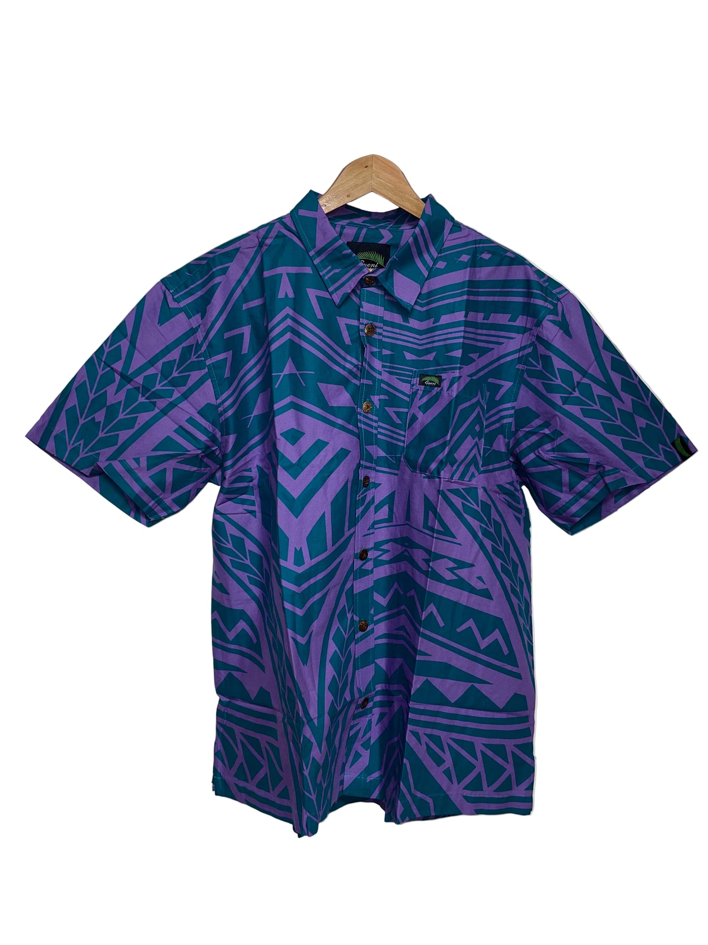 Eveni Pacific Men's Classic Elei Shirt - Talanoa Purple/Rich Purple