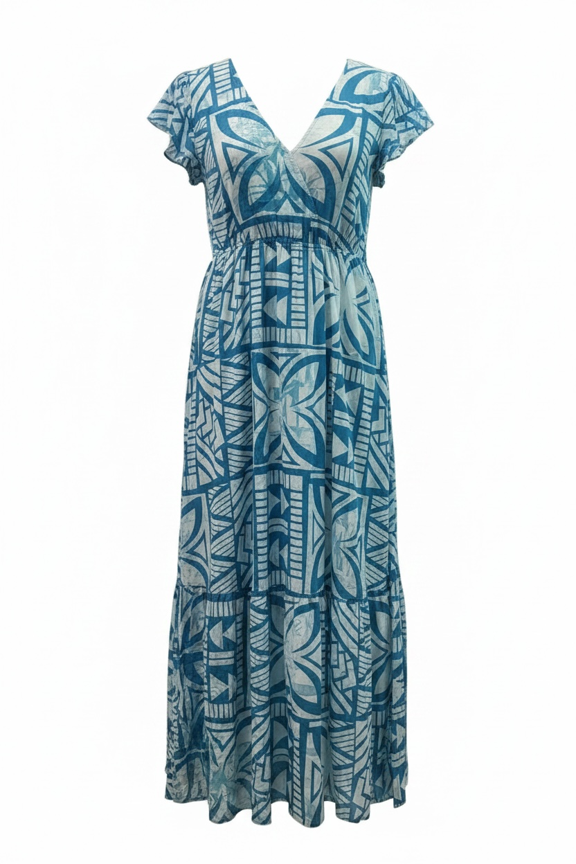 Koko Pacific Ladies Dress Saltwater Silk