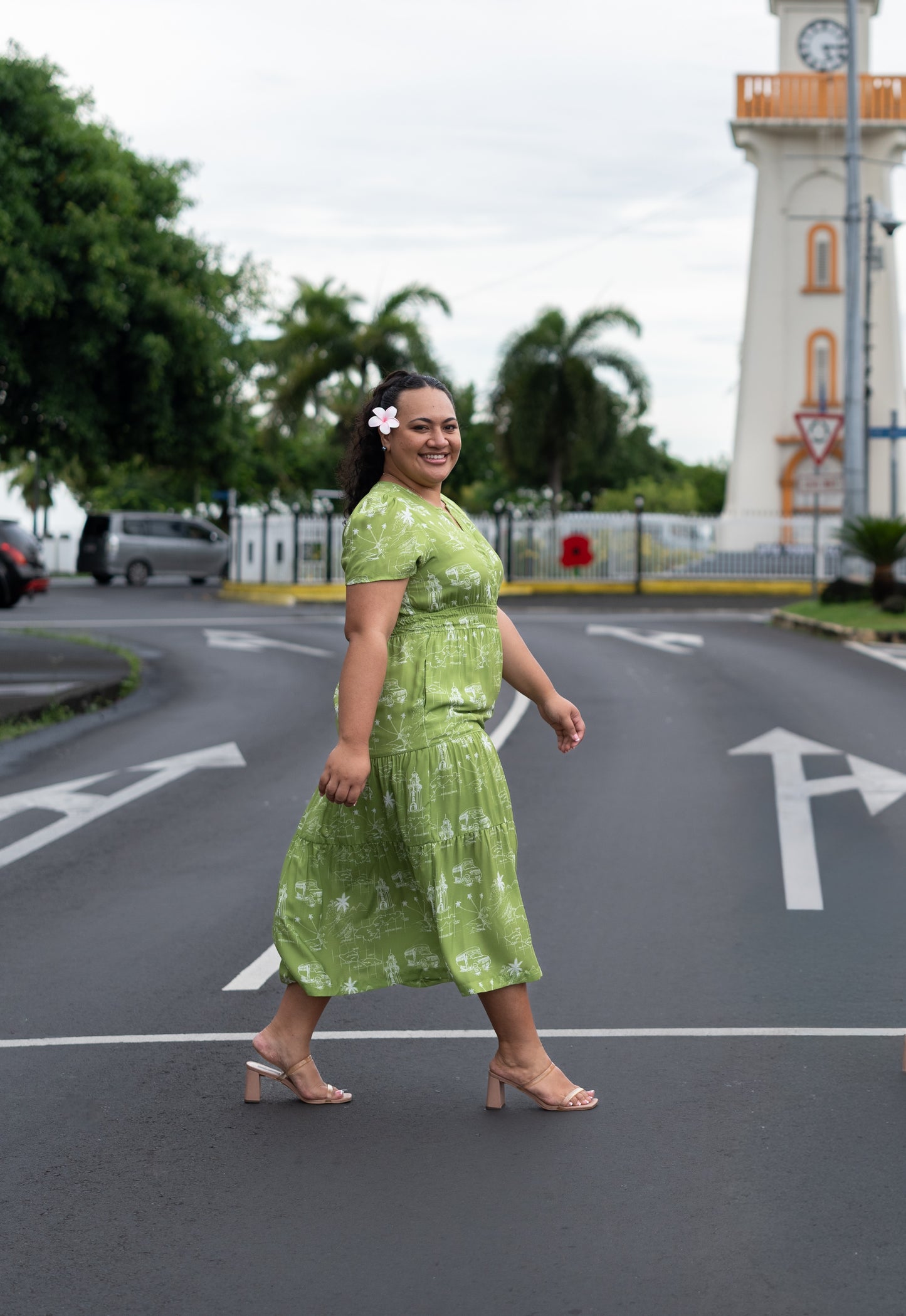 Koko Pacific Ladies Lisi Dress - Olive Green