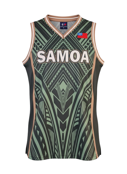 MKS Men's Basketball Jersey 3 Court Green