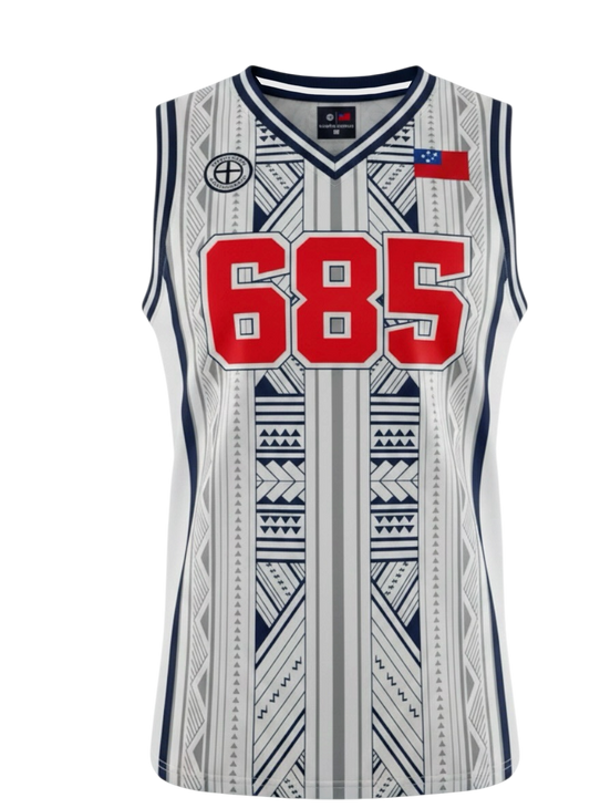 MKS Men's Basketball Jersey 1 Regal White