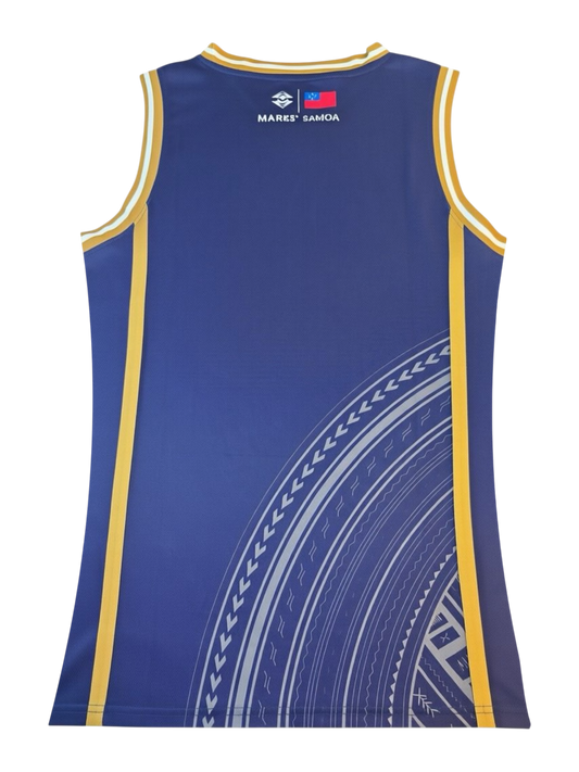 MKS Boys Basketball Jersey 35 Noble Navy