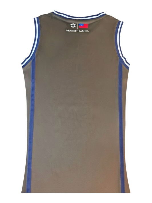 MKS Boys Basketball Jersey 30 Jump Brown