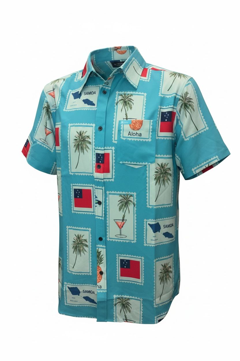 Koko Pacific Premium Elei Shirts s/s Island Green
