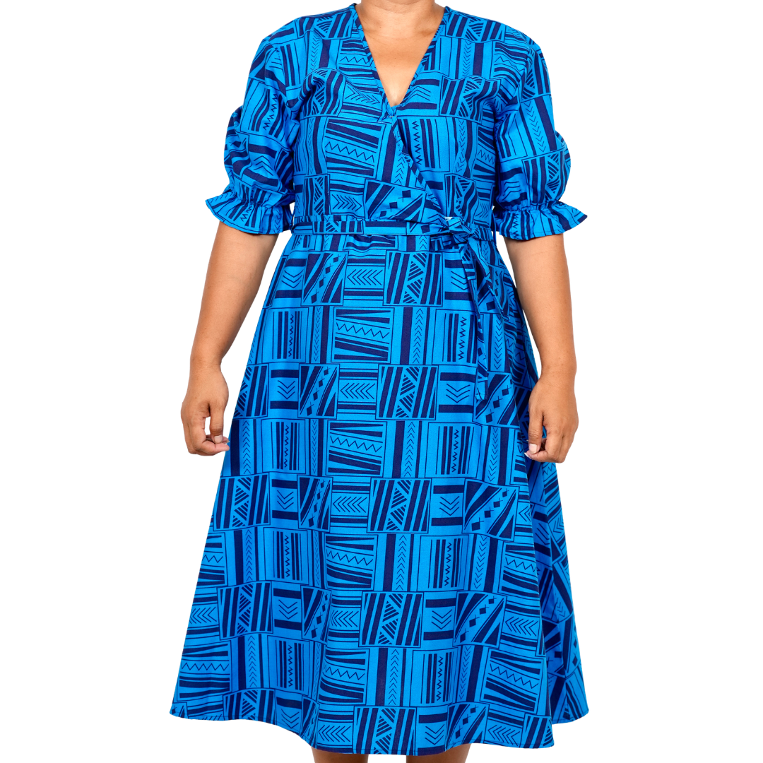 Eveni Pacific Ladies Julia Maxi Dress - Blue Seas