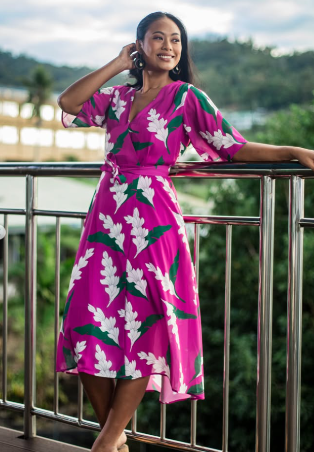 Koko Pacific Ladies Dress Teuila Canyon Wrap