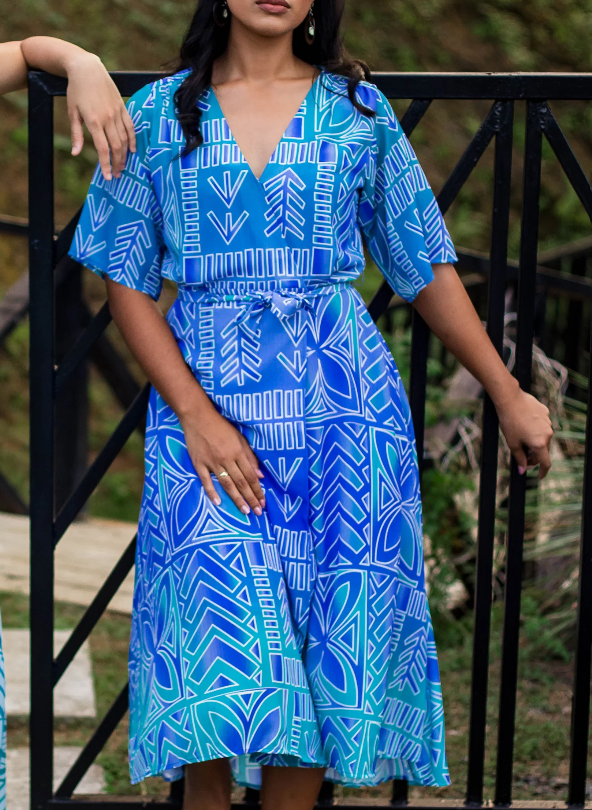 Koko Pacific Ladies Dress Coastal Bloom