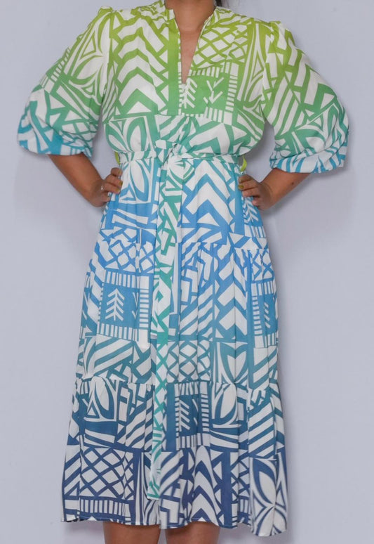 KP LD Dress Fanny Waveburst Wonderland