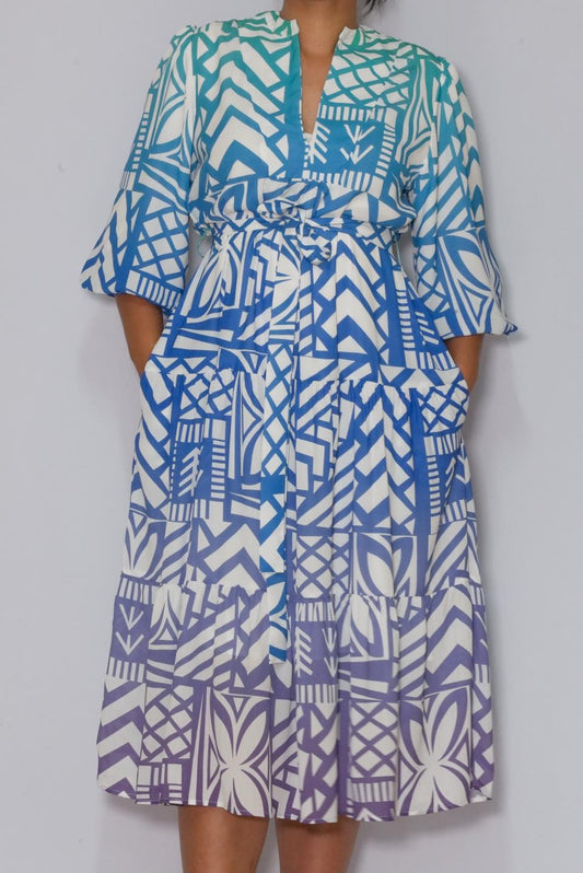 KP LD Dress Fanny Mana Mosaic