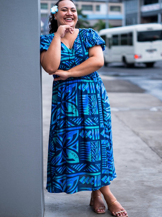 Koko Pacific Long Dress - Blazona Lilac