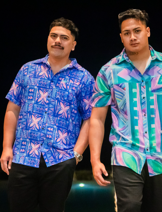 Koko Pacific Premium Elei Shirts s/s Rosy Blue