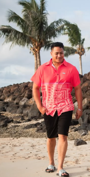 Koko Pacific Premium Elei Shirts s/s Solar Orange