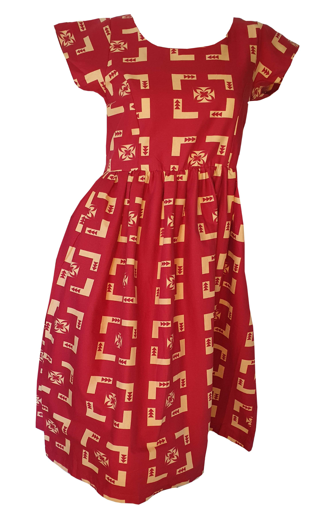 Eveni Pacific Ladies Midi Dress - Katz Red